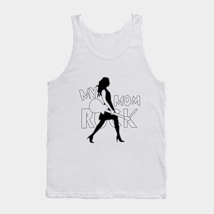 my Mom rock  mothers day quotes design. Mother's Day  banner and giftcard Tank Top